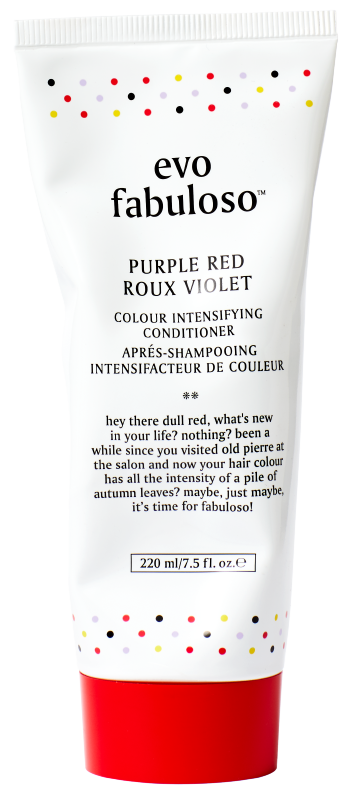 evo fabuloso colour intensifying conditioner- purple red 7.5oz
